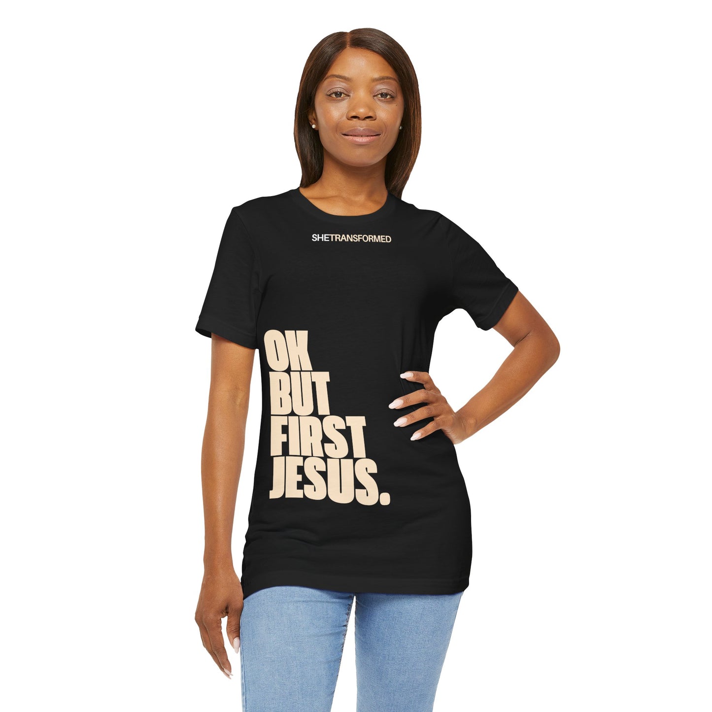 'Ok, But First Jesus', T-Shirt