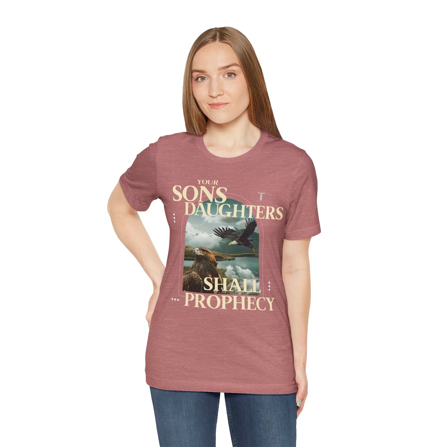 "Sons & Daughters Shall Prophecy" T- Shirt | Pink